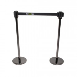 不銹鋼拉帶柱 黑色